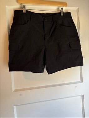 Eddie Bauer Black Women's Cargo Athletic Shorts